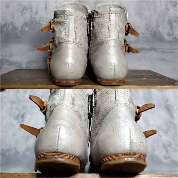 A.S.98 Milosh limited release pearl gray leather boots, size 7 - 7.5 - Picture 6 of 14